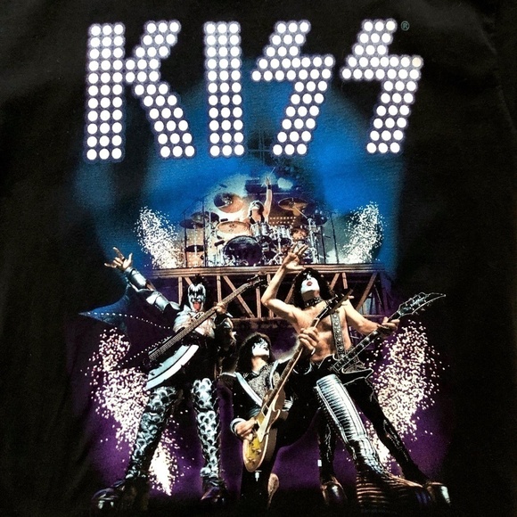 Kiss T Shirt, 80s, Band, Graphic Tee, Size, L, Black, Very Nice Condition - Picture 4 of 5